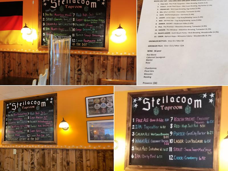 Steilacoom Tap Room Menu