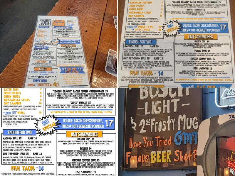 Old Mill Tavern Menu