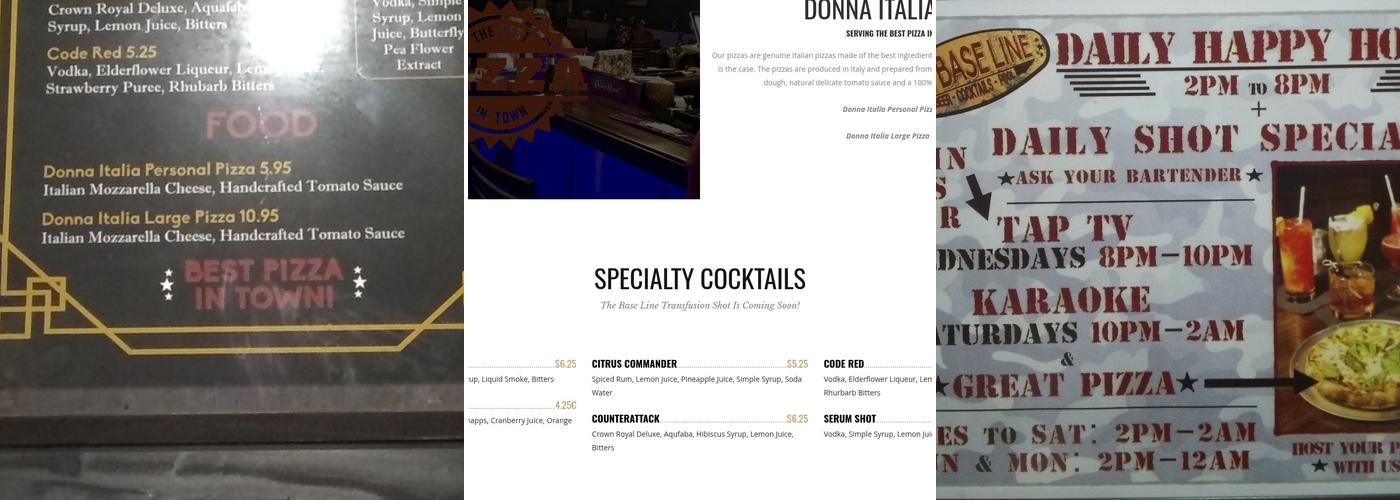 The Base Line Menu