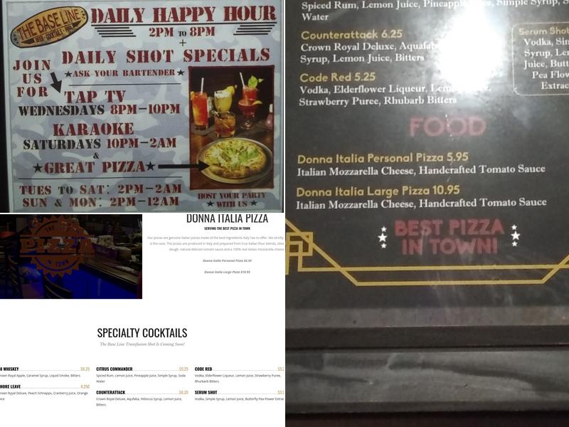 The Base Line Menu