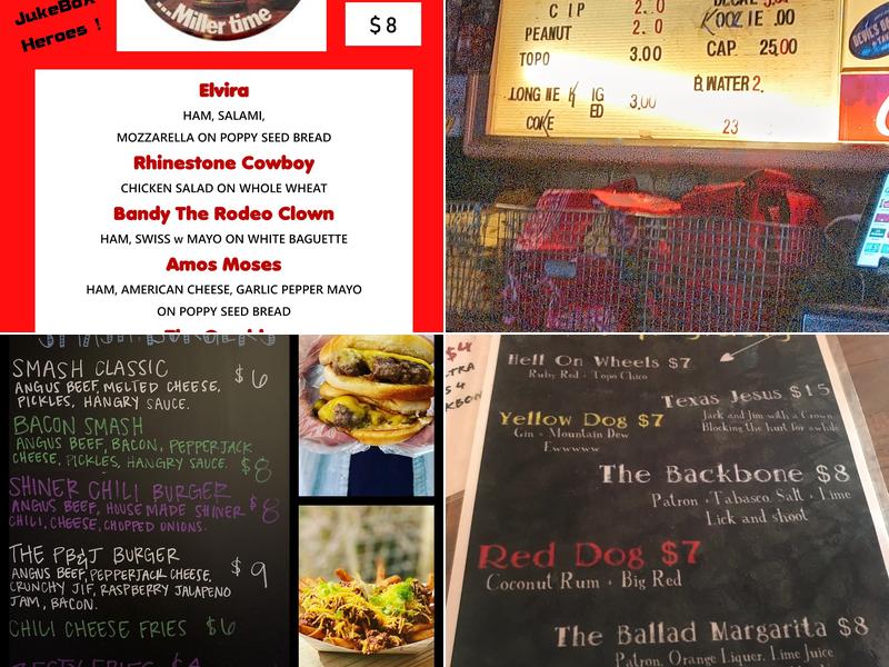 Devil's Backbone Tavern Menu