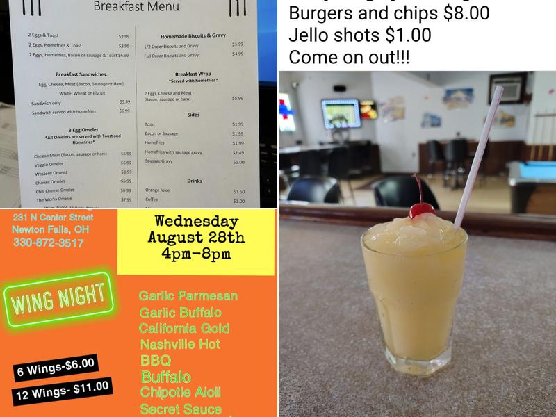 Chit Chat Lounge Menu