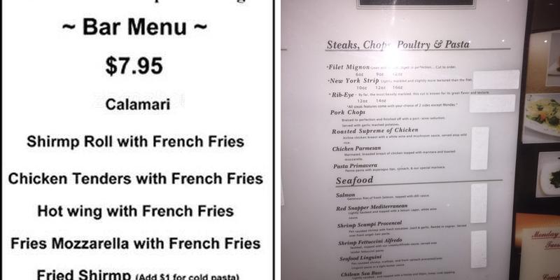 J. Durham Menu