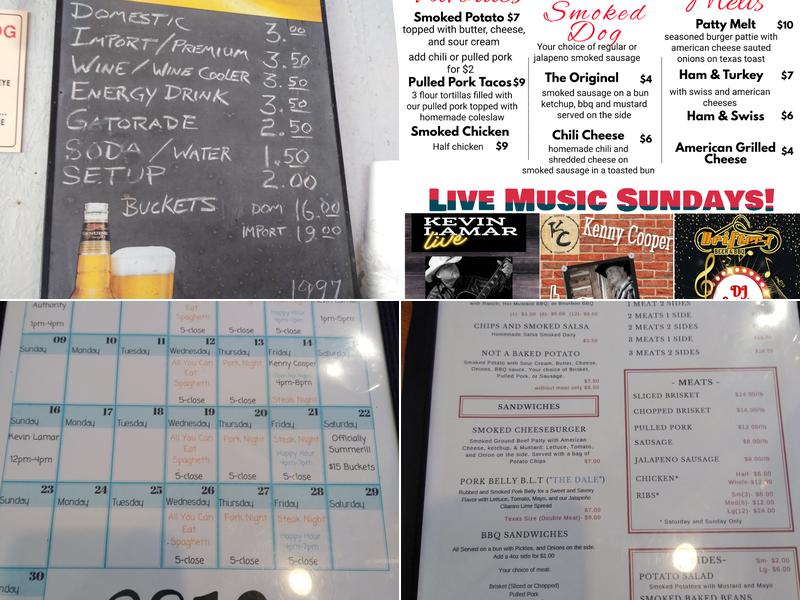 Drifters Ice House Menu