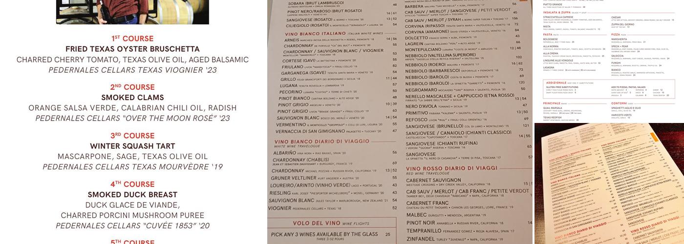 Gusto Menu
