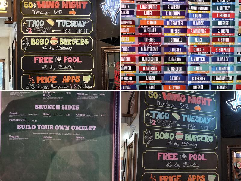 Rusty Cannon Pub Menu