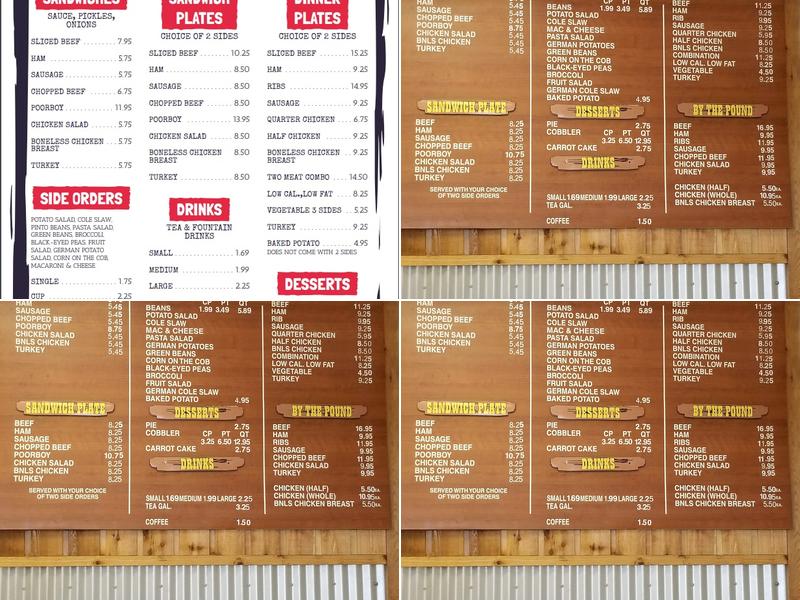 Miller's Bar-B-Q Menu