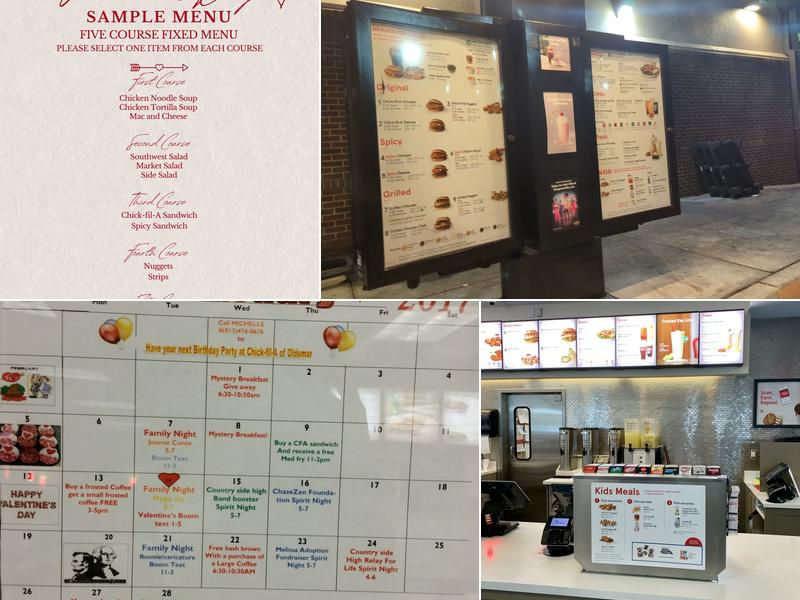 Chick-fil-A Menu