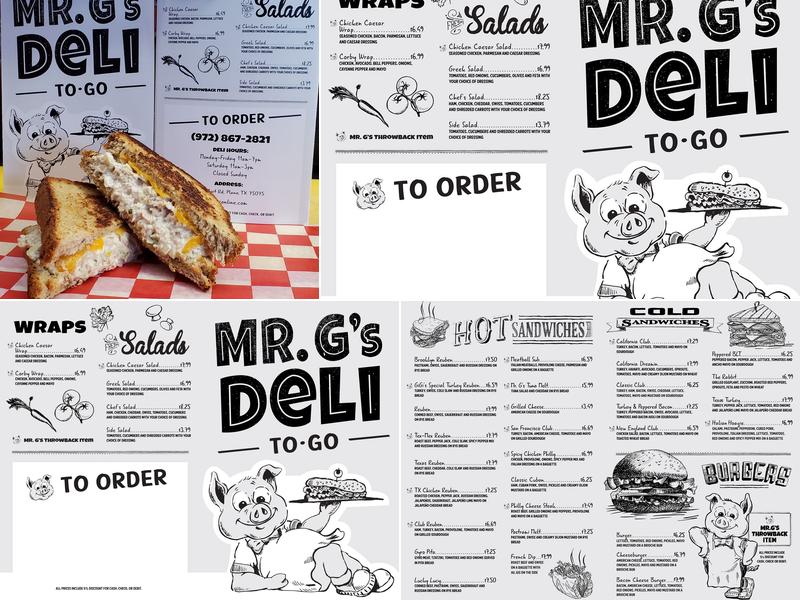 Mr. G's Deli Menu