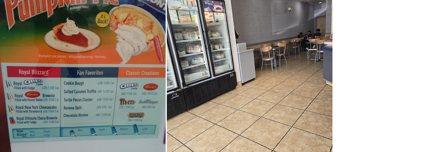 Dairy Queen Treat Menu