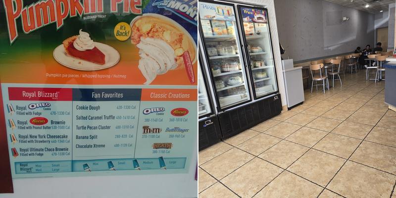 Dairy Queen Treat Menu