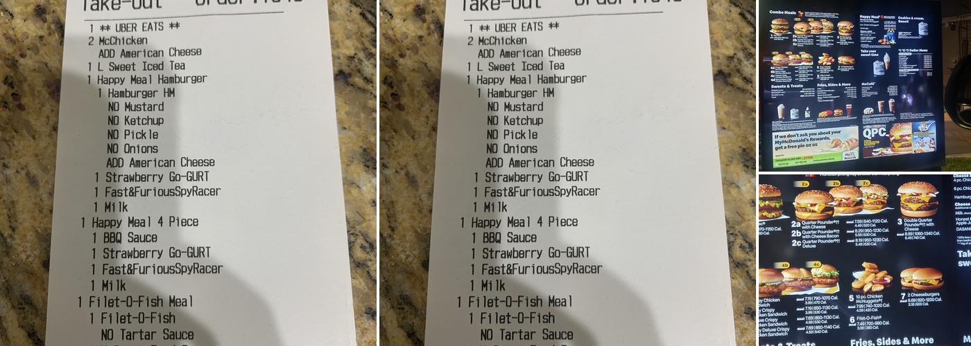 McDonald's Menu