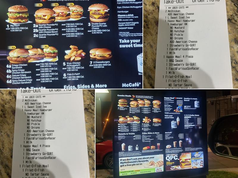 McDonald's Menu