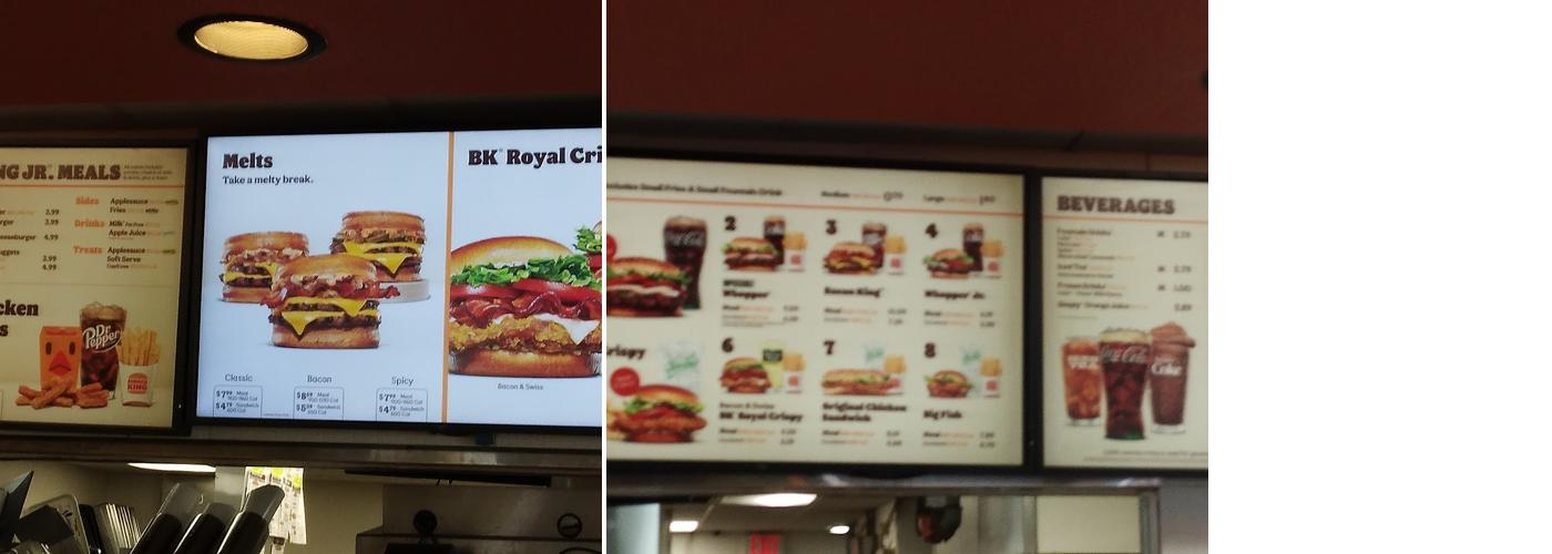 Burger King Menu