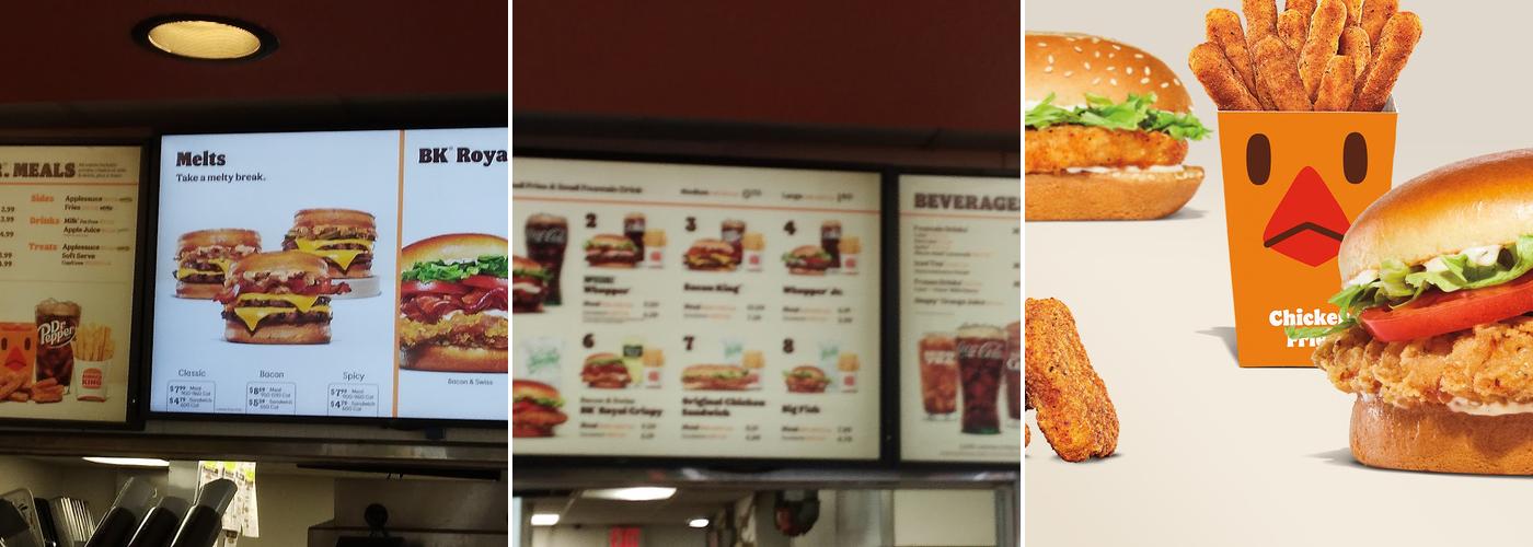 Burger King Menu