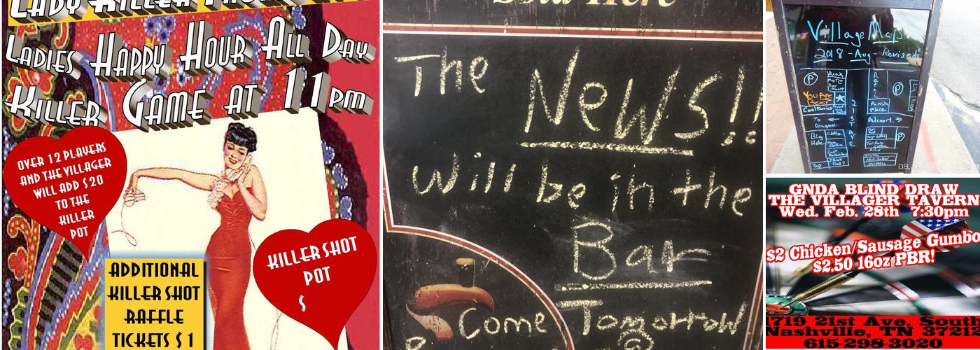 The Villager Tavern Menu