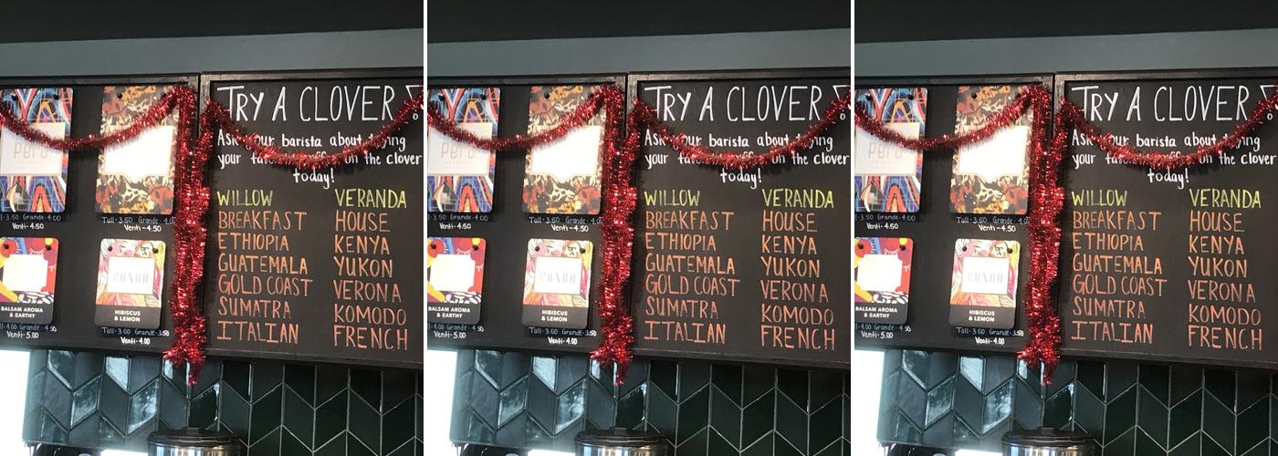 Starbucks Menu