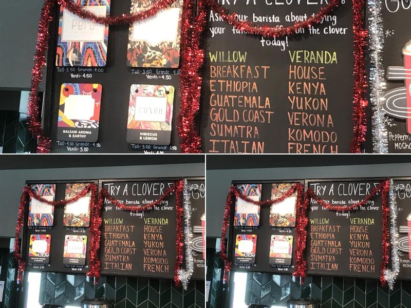 Starbucks Coffee Company Menu