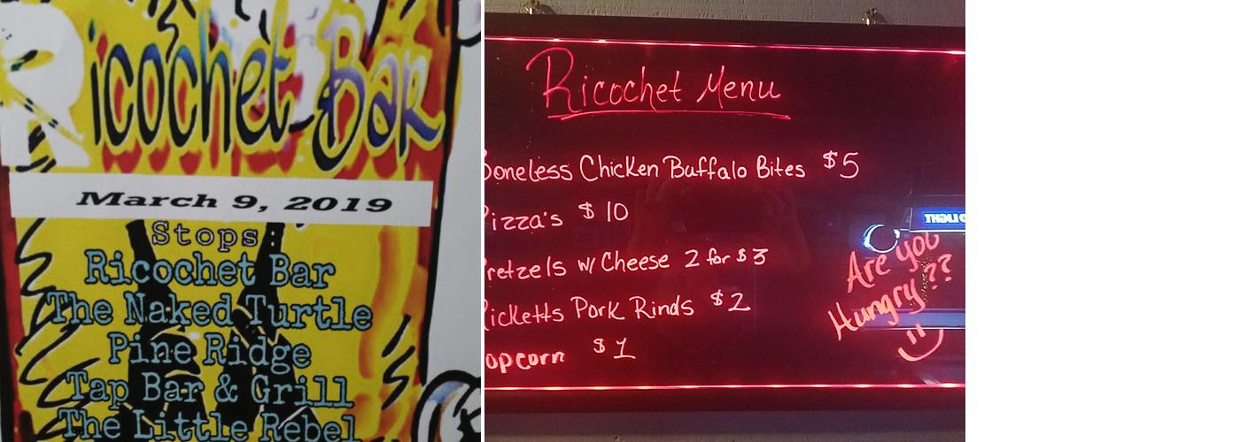 RICOCHET Menu