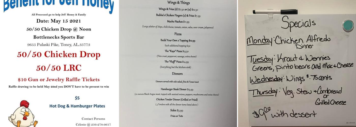 Bottlenecks Menu
