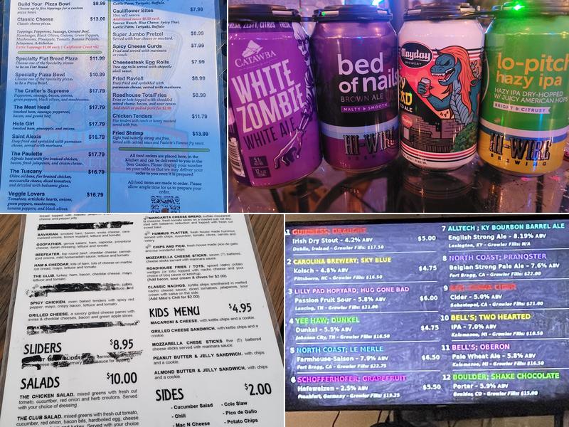 Crafter's Brew Market & Social Menu