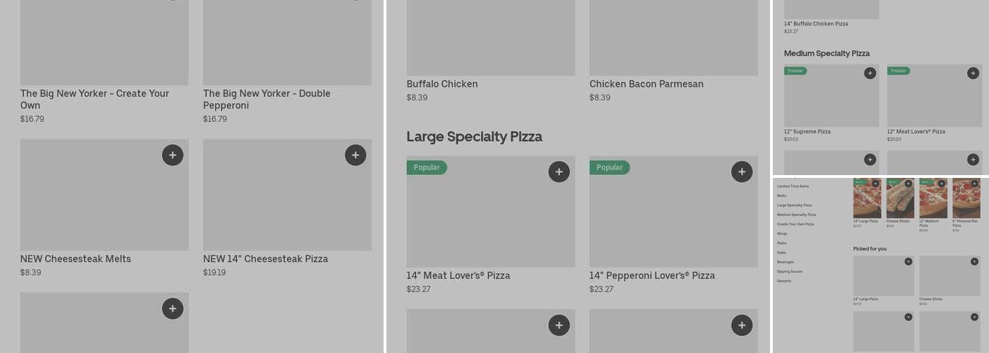 Pizza Hut Menu