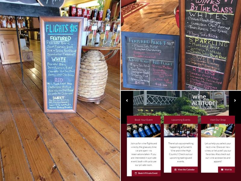 Sunset & Vine Menu