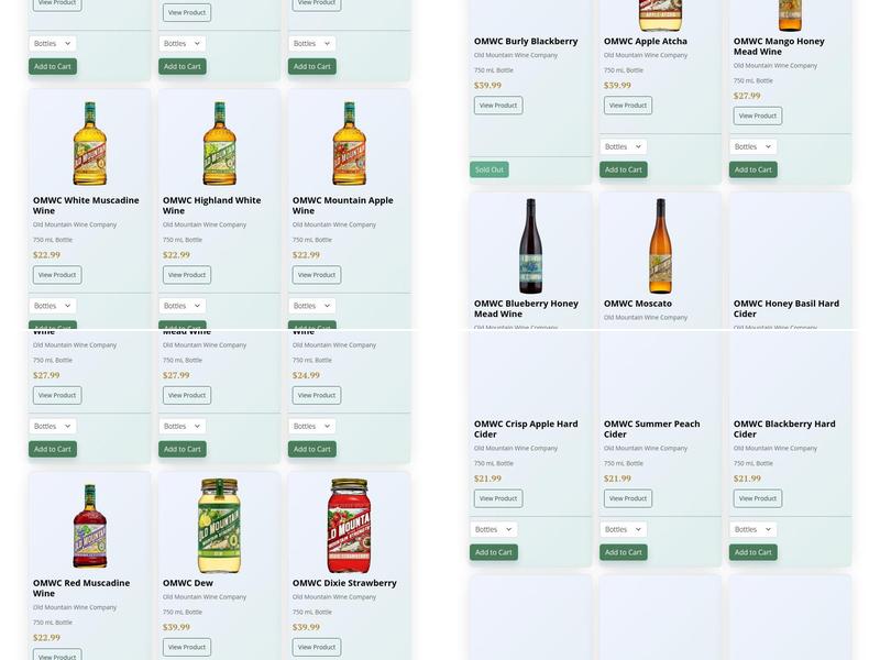 Old Mountain Wine Company Menu