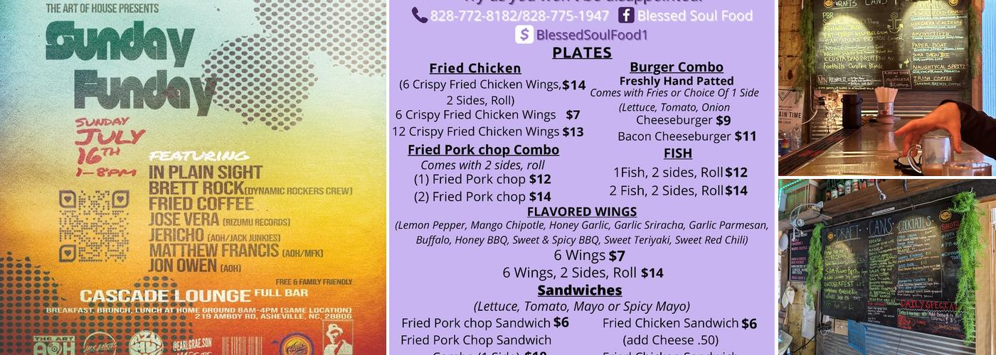 Cascade Lounge Menu