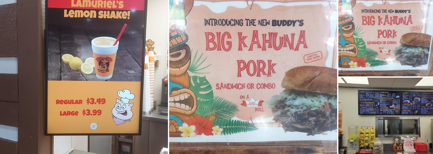 Buddy's Bar-b-q Menu