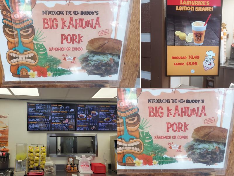 Buddy's Bar-b-q Menu