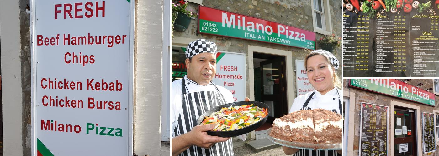 Milano Pizza Menu