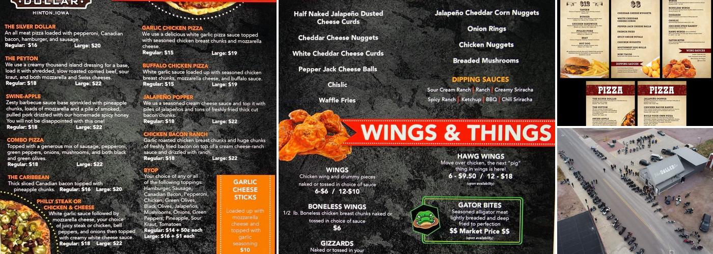 Silver Dollar Bar Menu