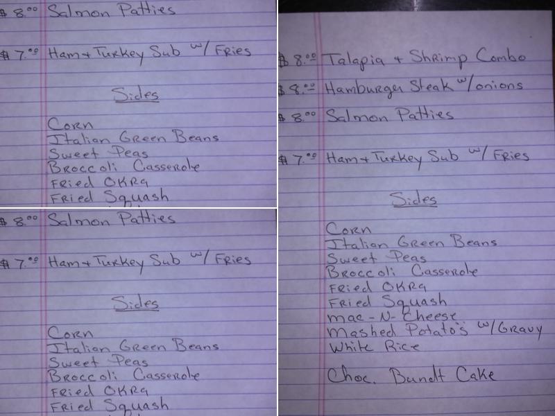 Long Branch Saloon Menu