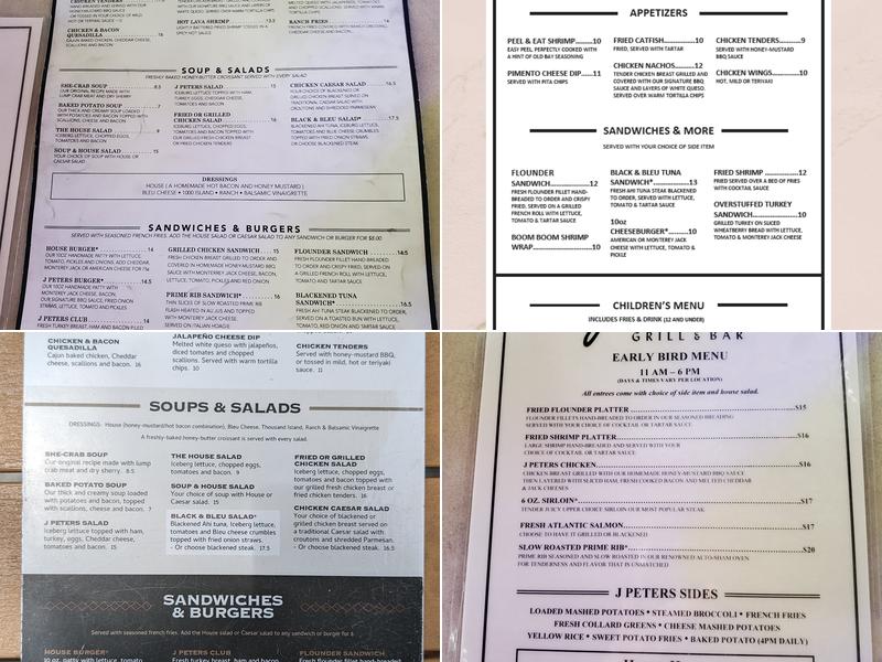 Bubba's Love Shak Menu