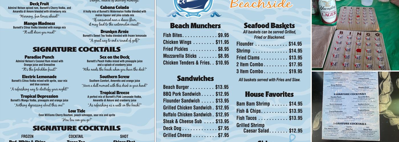The Quarter Deck Menu