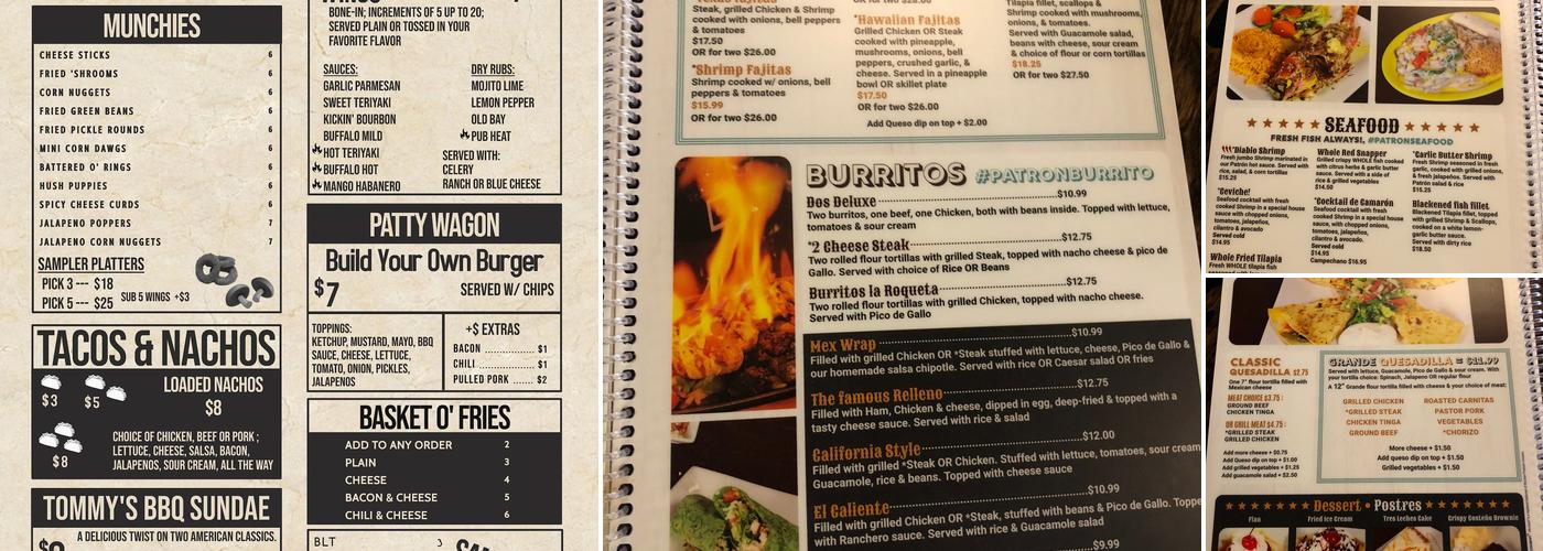 Powdersville Pub Menu