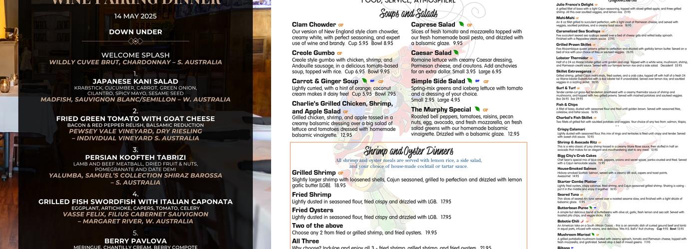 Murph's Bar at the Shrimp Menu