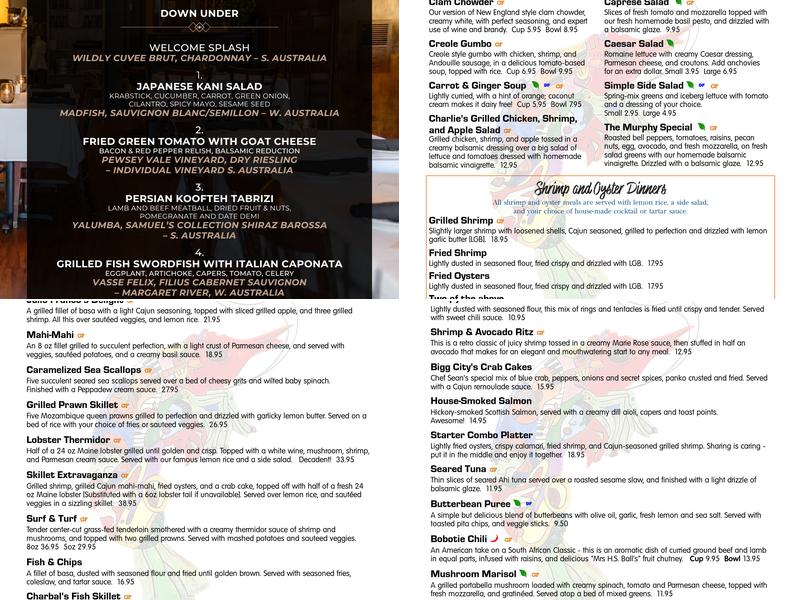 Murph's Bar at the Shrimp Menu