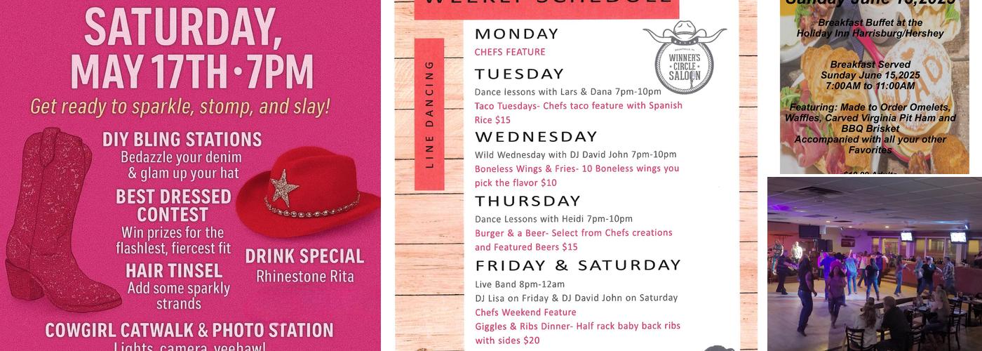 Winner's Circle Saloon Menu