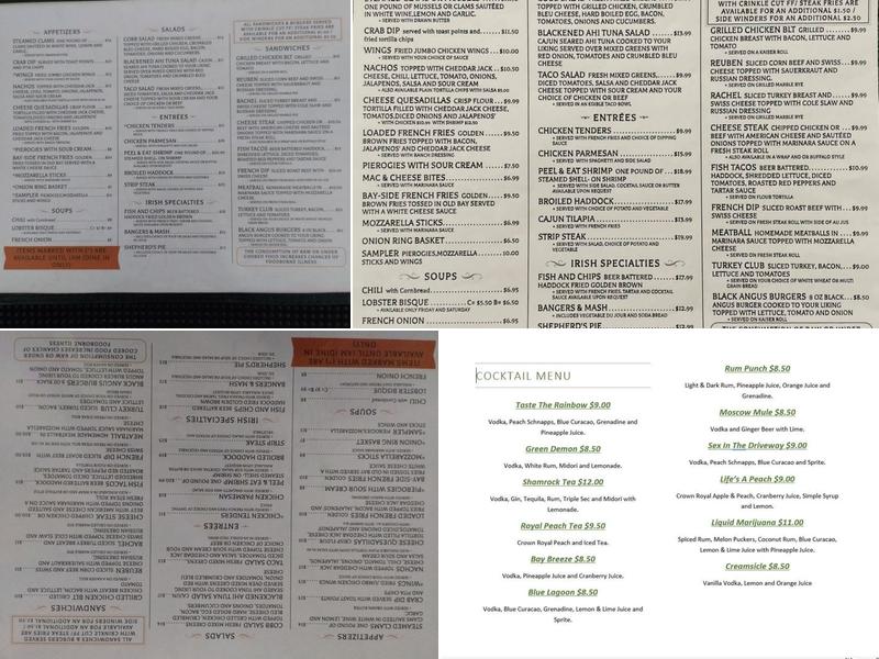 Mackey's Menu
