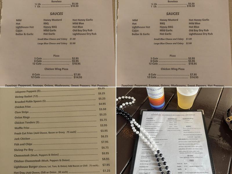 Lighthouse Inn Menu