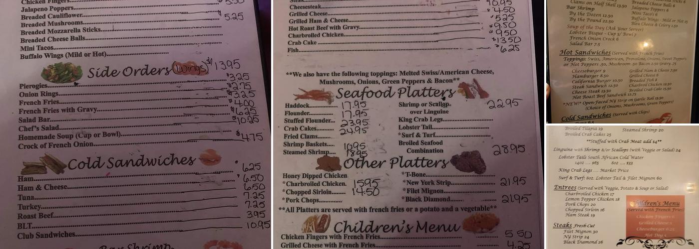 Cousins II Cocktail Lounge Menu