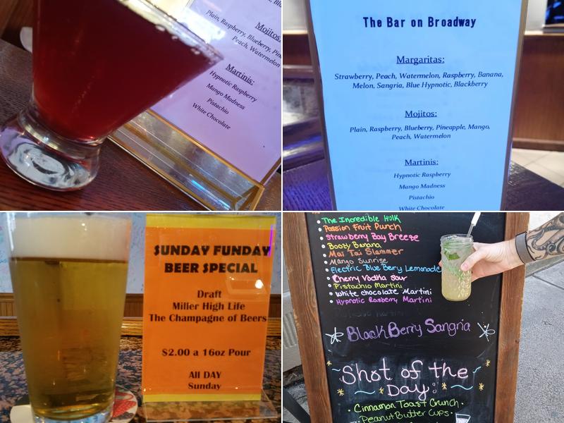 Bar on Broadway Menu