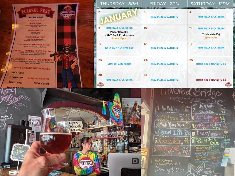 Covered Bridge Brewhaus & Taproom Menu