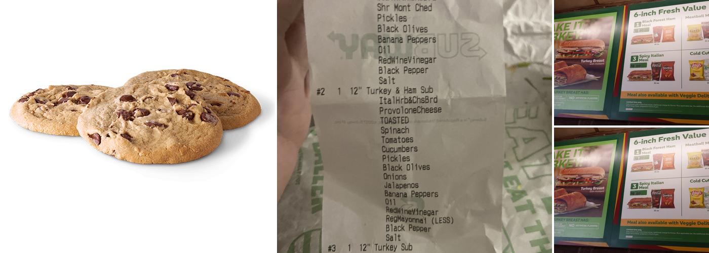 Subway Menu