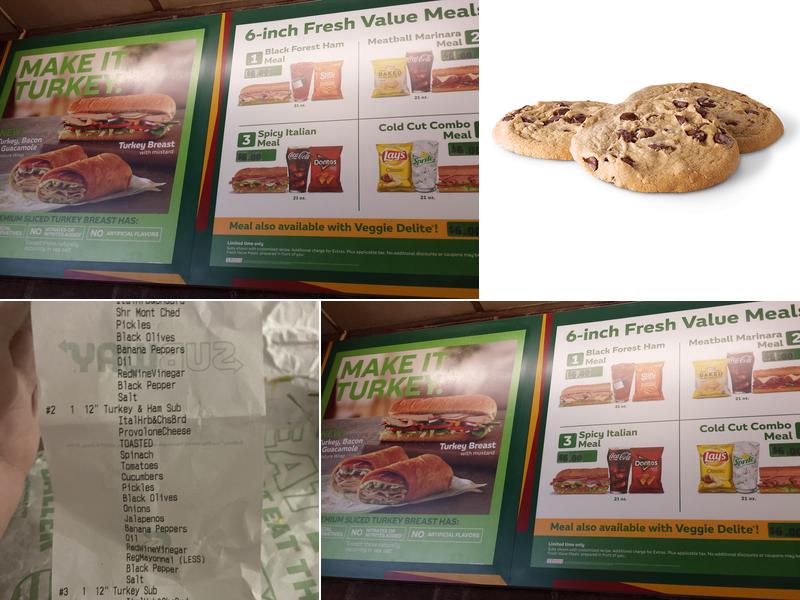 Subway Menu