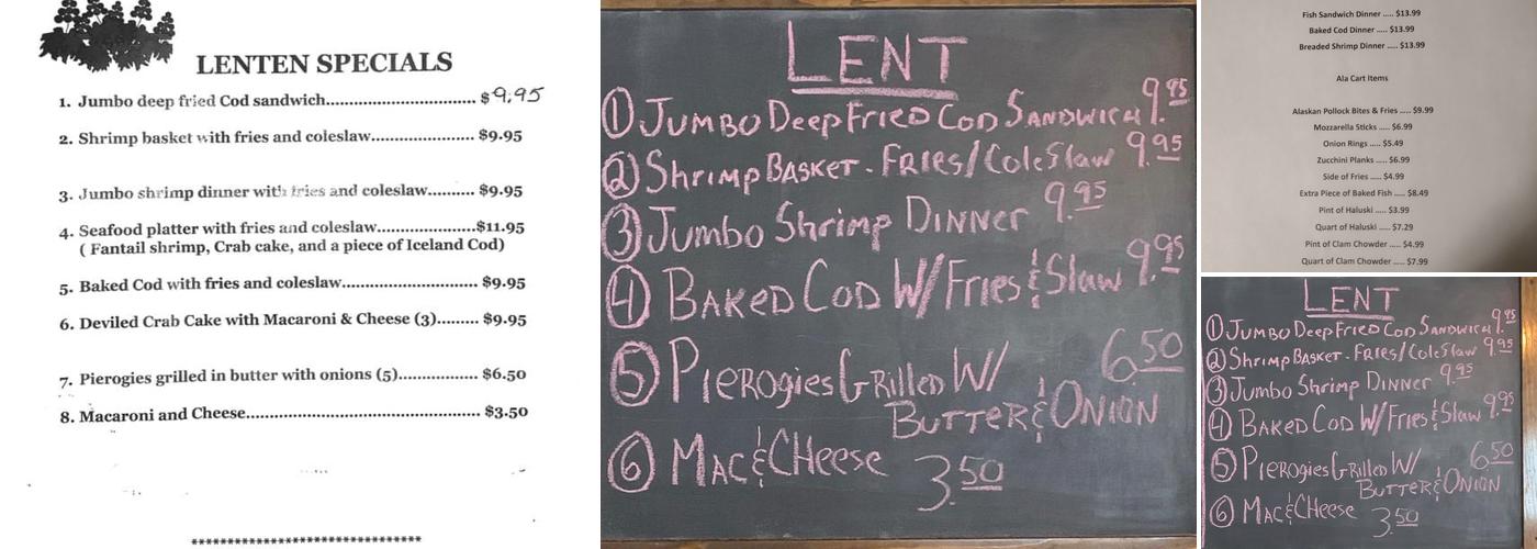 Grapeville Station Menu