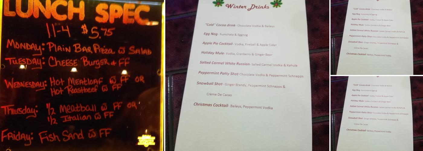 Delaney's Pub Menu