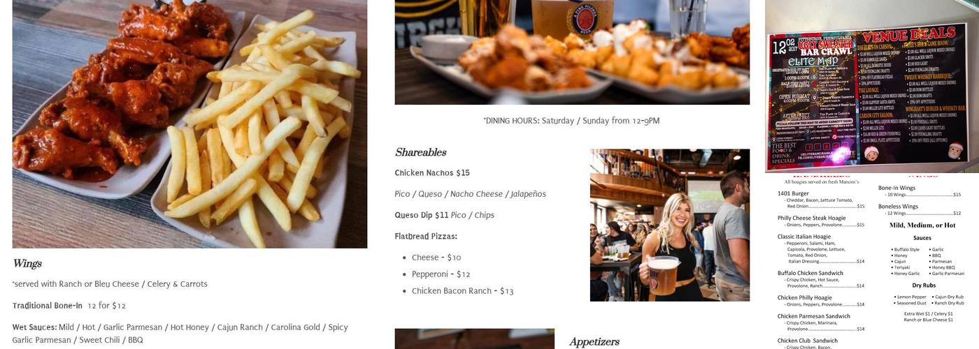 Capo's Menu